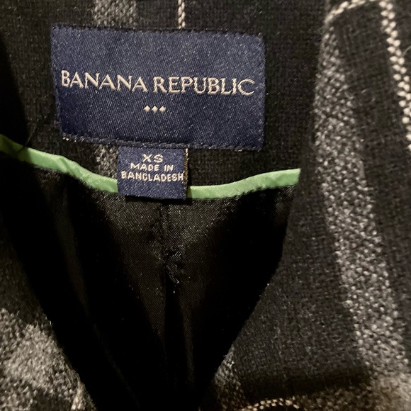 Banana Republic Plaid Wool Blend Blazer Jacket, Size XS - Picture 6 of 12